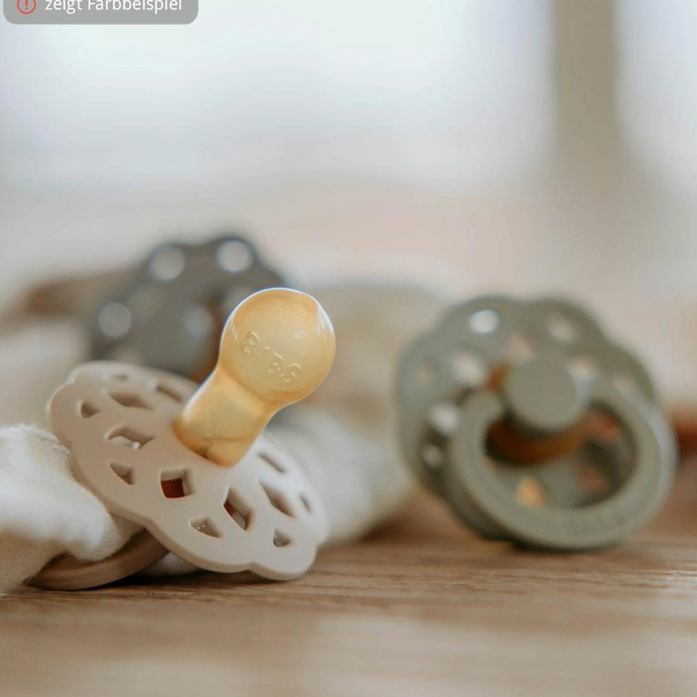 Schnuller 2er Pack Boheme - Naturkautschuk 6-18 M - Ivory / Sage