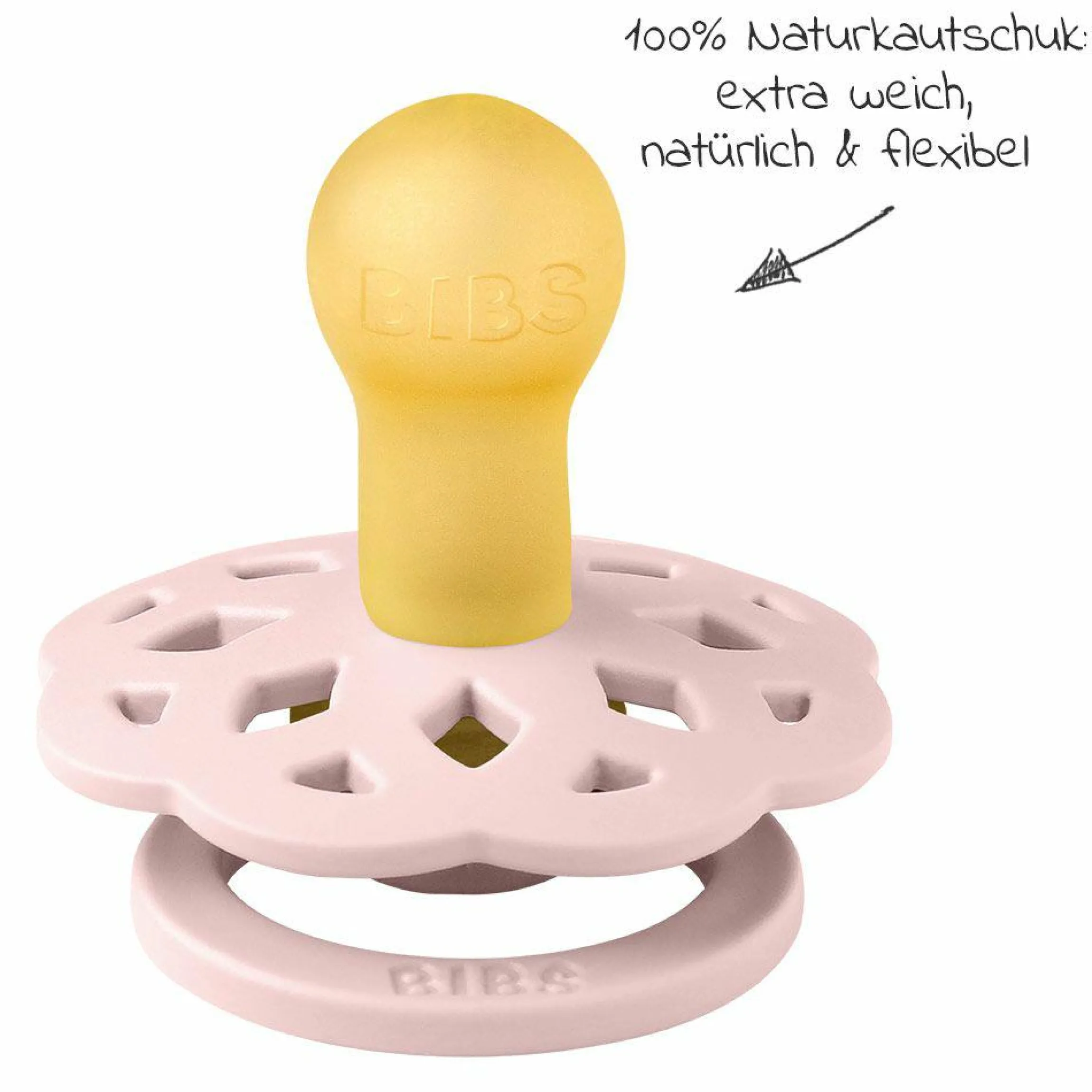 Schnuller 2er Pack Boheme - Naturkautschuk 6-18 M - Ivory / Blossom