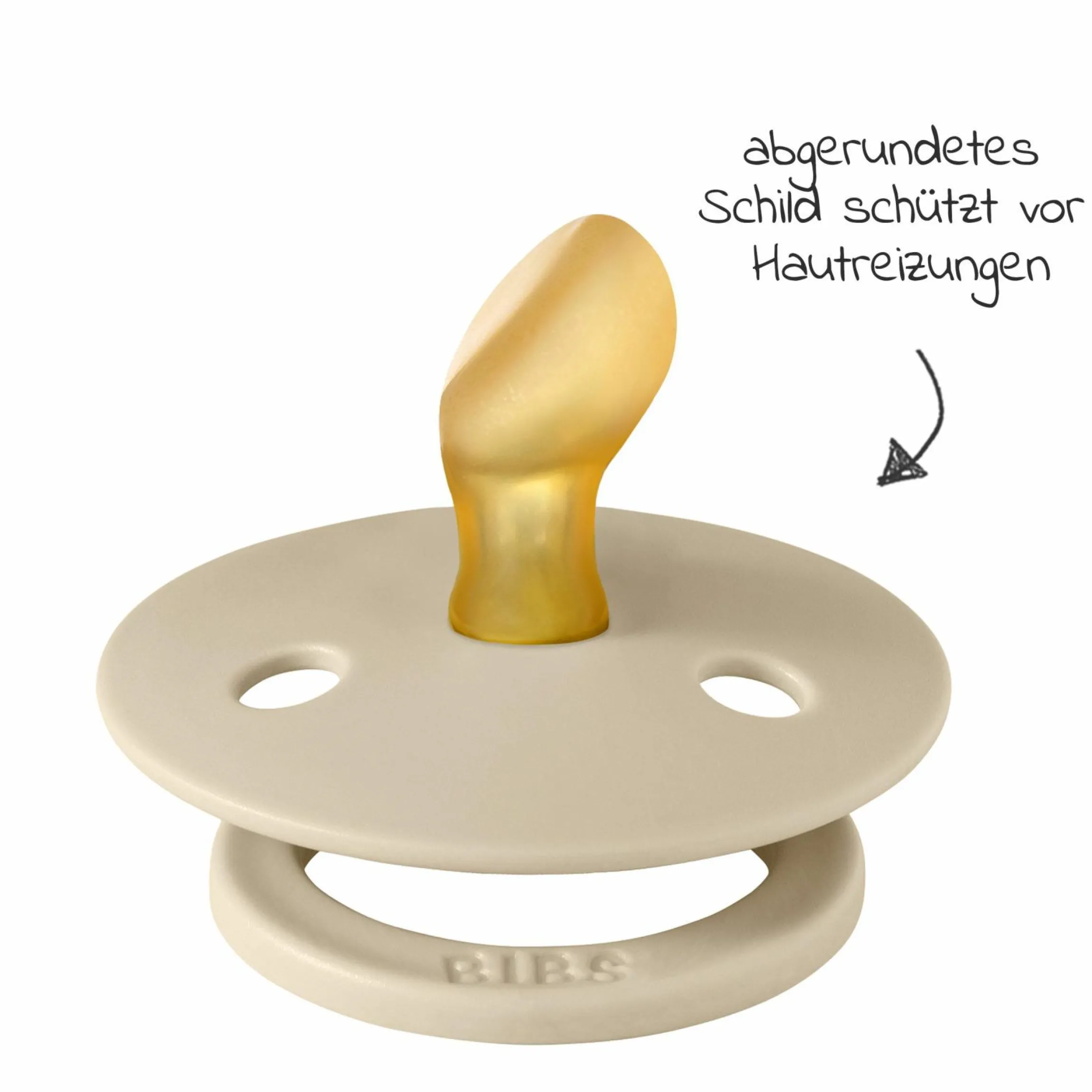Schnuller 2er Pack Colour Anatomischer Sauger aus Naturkautschuk 0-6 M - Cloud / Vanilla