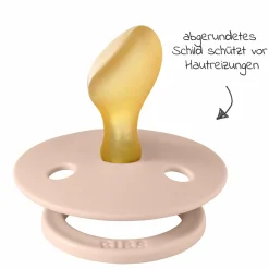 Schnuller 2er Pack Colour Anatomischer Sauger aus Naturkautschuk 6-18 M - Woodchuck / Blush