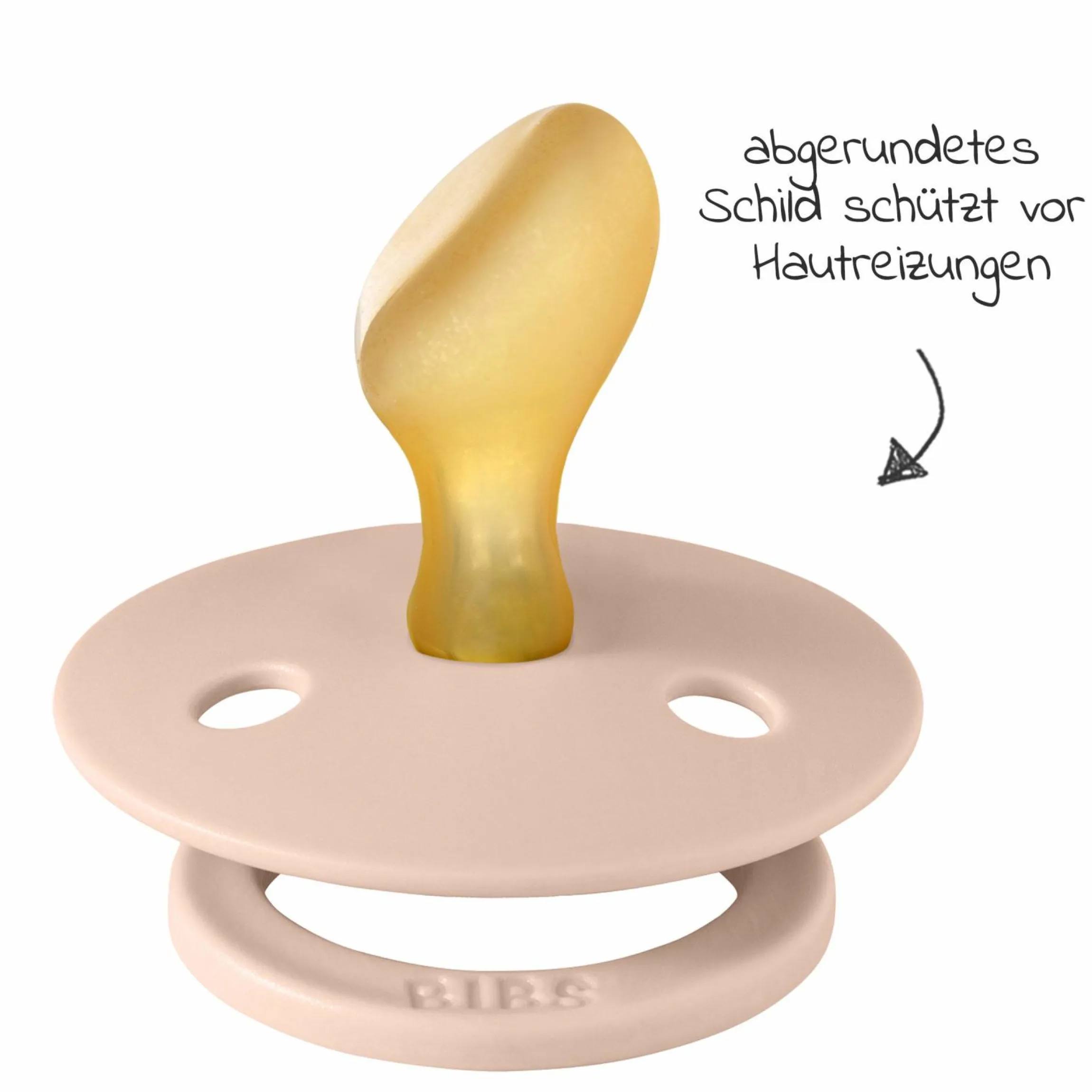 Schnuller 2er Pack Colour Anatomischer Sauger aus Naturkautschuk 6-18 M - Woodchuck / Blush