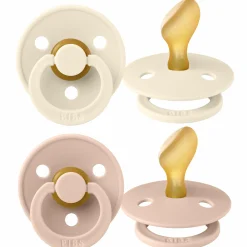 Schnuller 2er Pack Colour Anatomischer Sauger aus Naturkautschuk 6-18 M - Ivory / Blush