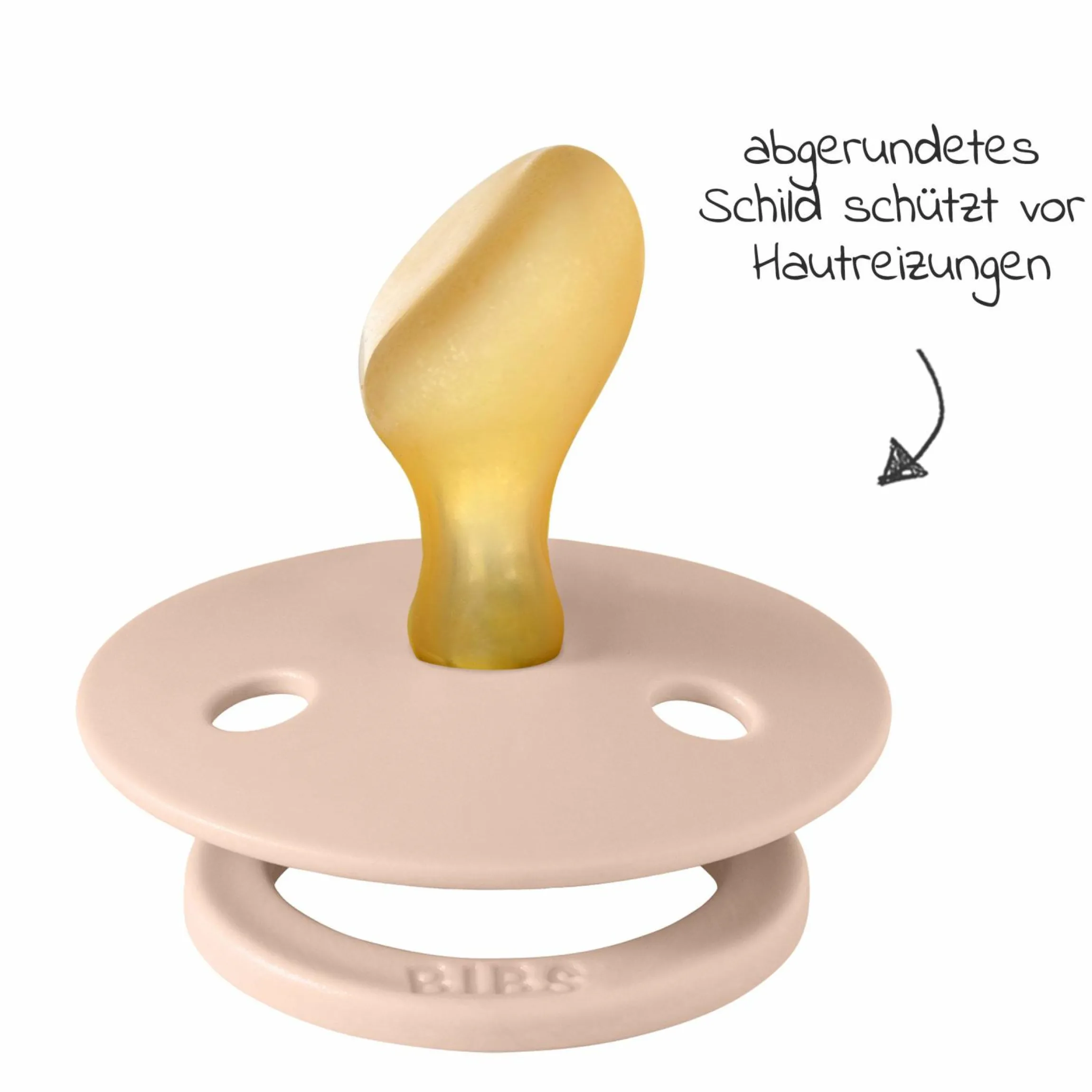 Schnuller 2er Pack Colour Anatomischer Sauger aus Naturkautschuk 6-18 M - Ivory / Blush