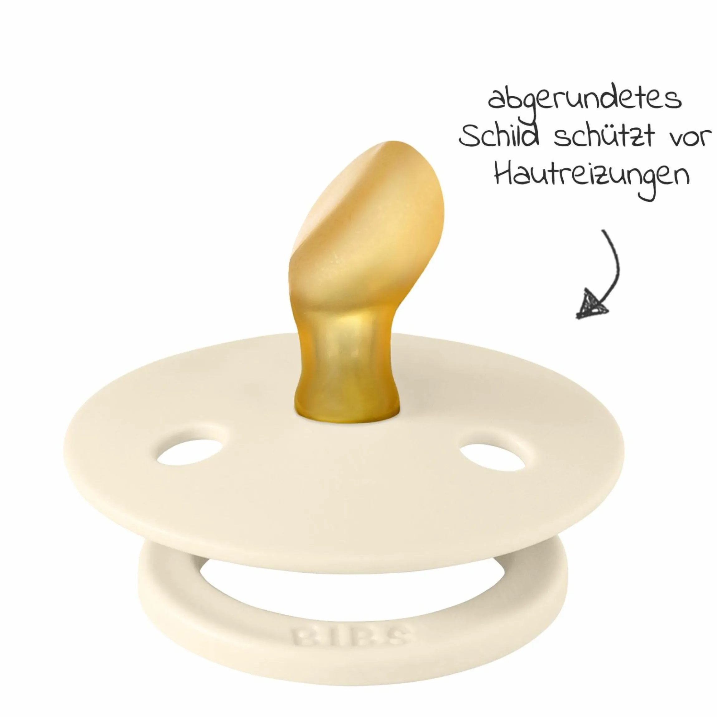Schnuller 2er Pack Colour Anatomischer Sauger aus Naturkautschuk 0-6 M - Sage / Ivory