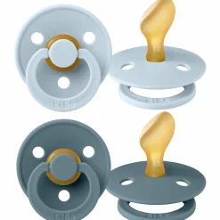 Schnuller 2er Pack Colour Anatomischer Sauger aus Naturkautschuk 6-18 M - Baby Blue / Petrol