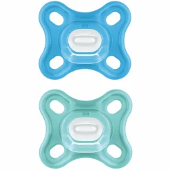 Schnuller 2er Pack Comfort - Silikon 3-12 M - Blau & Türkis