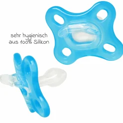 Schnuller 2er Pack Comfort - Silikon 3-12 M - Blau & Türkis