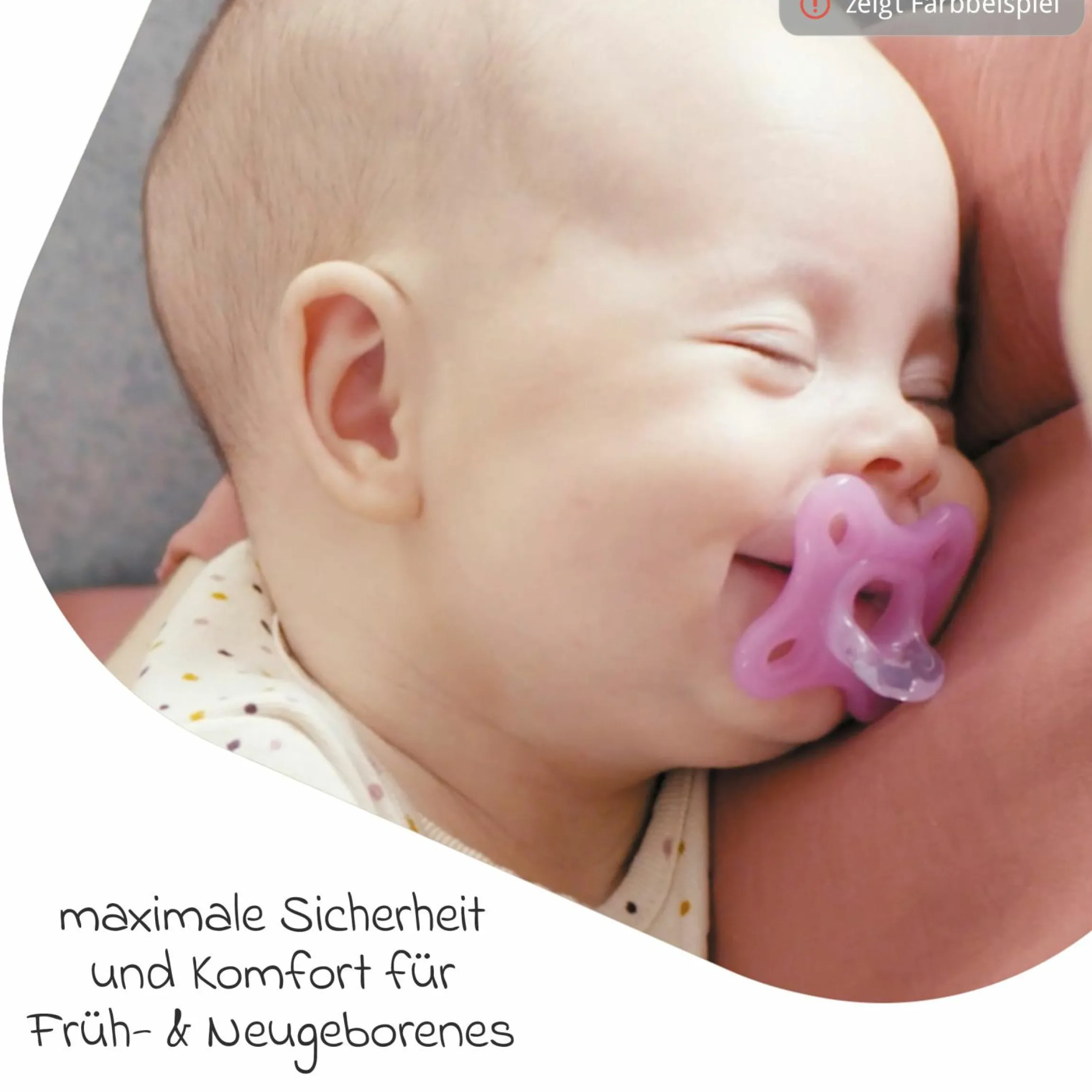 Schnuller 2er Pack Comfort - Silikon Newborn 0-3 M - Blau & Türkis