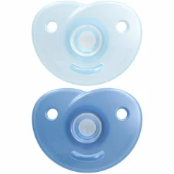 Schnuller 2er Pack Curved Soothie - Silikon 0-6 M - SCF099/21 - Blau