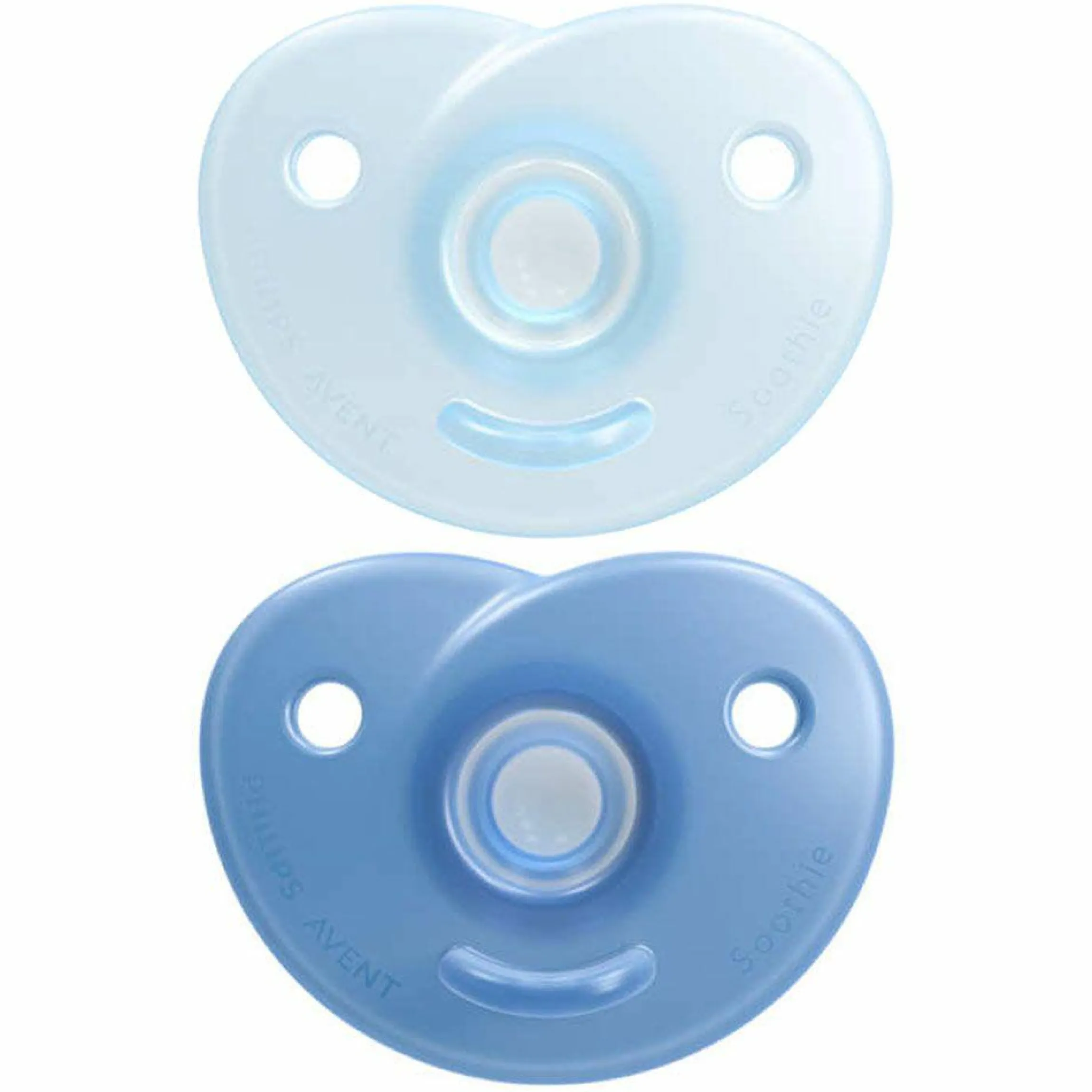 Schnuller 2er Pack Curved Soothie - Silikon 0-6 M - SCF099/21 - Blau