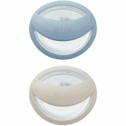 Schnuller 2er Pack MommyFeel - Silikon 0-9 M - Jeans / Greige