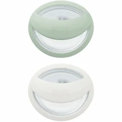Schnuller 2er Pack MommyFeel - Silikon 0-9 M - Mint / Offwhite