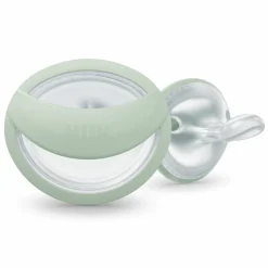 Schnuller 2er Pack MommyFeel - Silikon 0-9 M - Mint / Offwhite