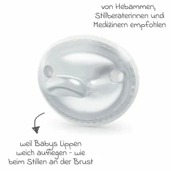 Schnuller 2er Pack MommyFeel - Silikon 0-9 M - Mint / Offwhite