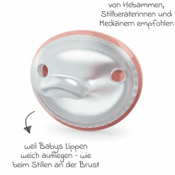 Schnuller 2er Pack MommyFeel - Silikon 0-9 M - Blush / Sanstone