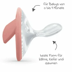 Schnuller 2er Pack MommyFeel - Silikon 0-9 M - Blush / Sanstone