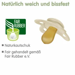 Schnuller 2er Pack Original - Naturkautschuk 0-6 M - Hase & Reh