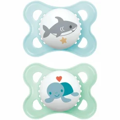 Schnuller 2er Pack Original - Silikon 0-6 M - Blau