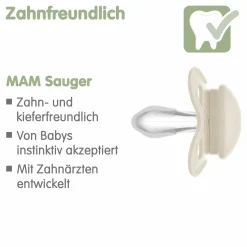 Schnuller 2er Pack Original - Silikon 0-6 M - Grün & Beige