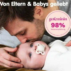 Schnuller 2er Pack Original - Silikon 0-6 M - Grün & Beige