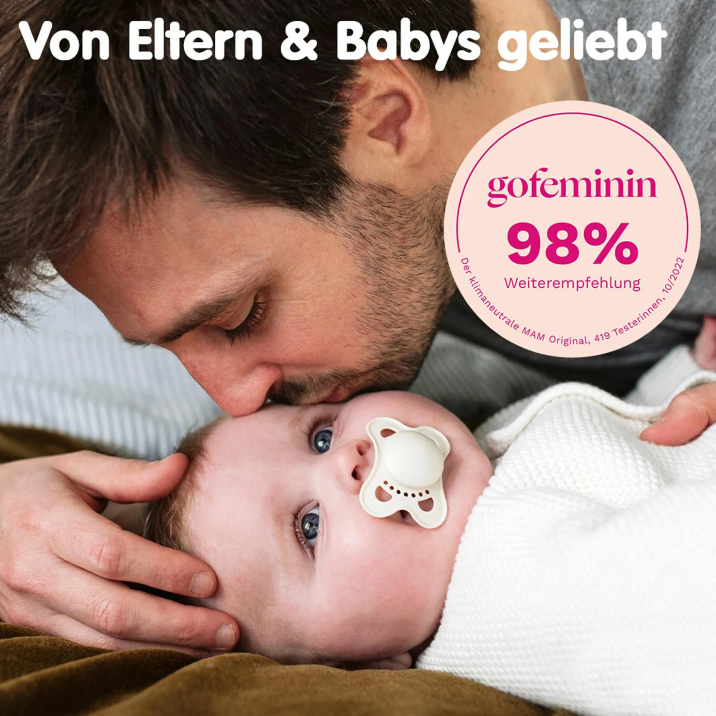 Schnuller 2er Pack Original - Silikon 0-6 M - Rosa