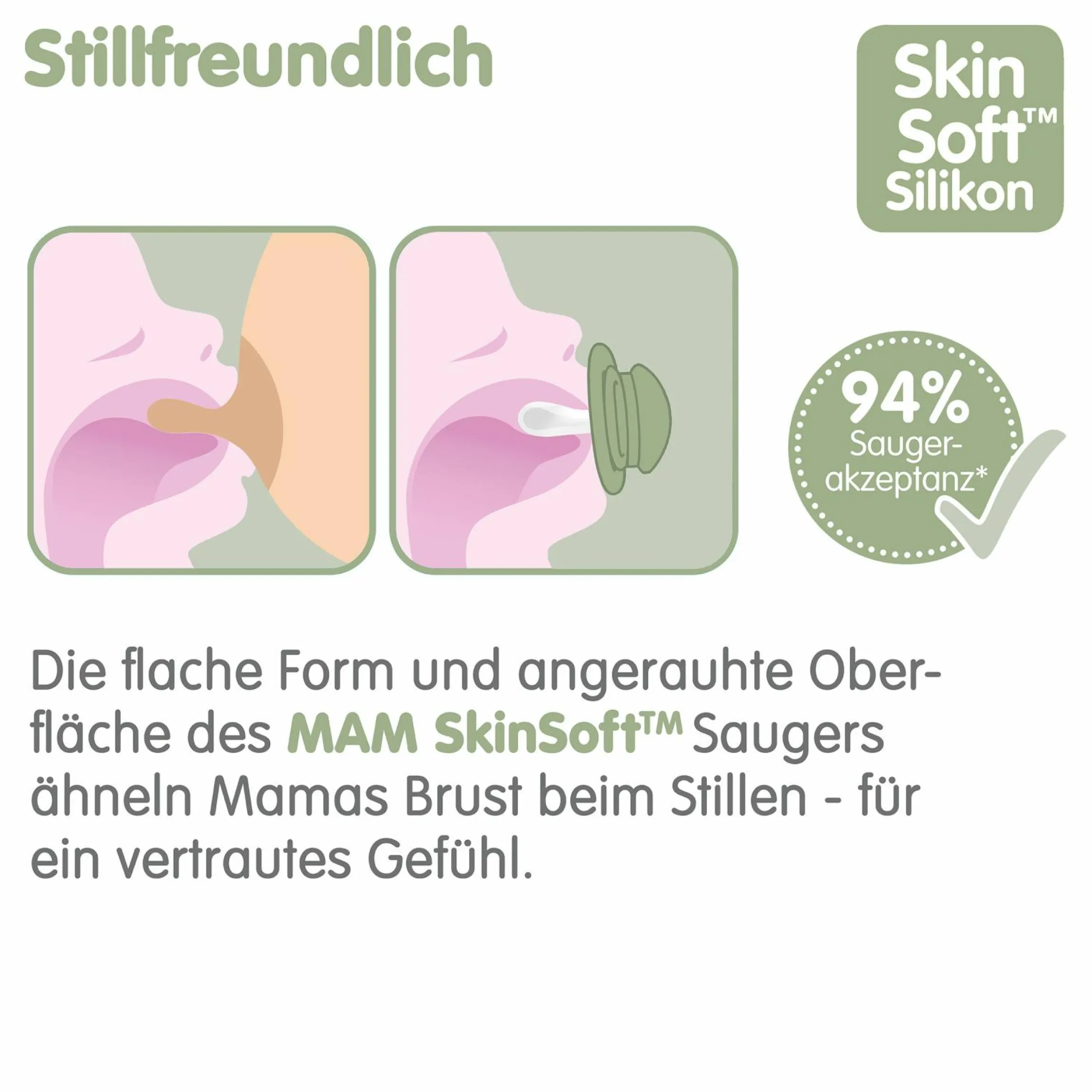 Schnuller 2er Pack Original - Silikon 0-6 M - Blau & Beige