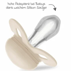 Schnuller 2er Pack Original Start - Silikon 0-2 M - Rosa & Beige
