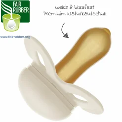 Schnuller 2er Pack Original Start - Naturkautschuk 0-2 M - Rosa & Beige