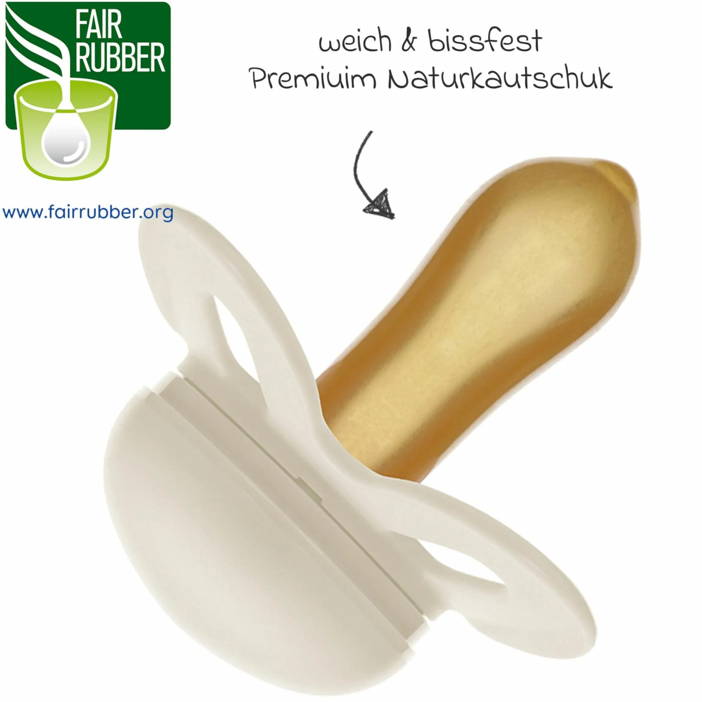 Schnuller 2er Pack Original Start - Naturkautschuk 0-2 M - Rosa & Beige