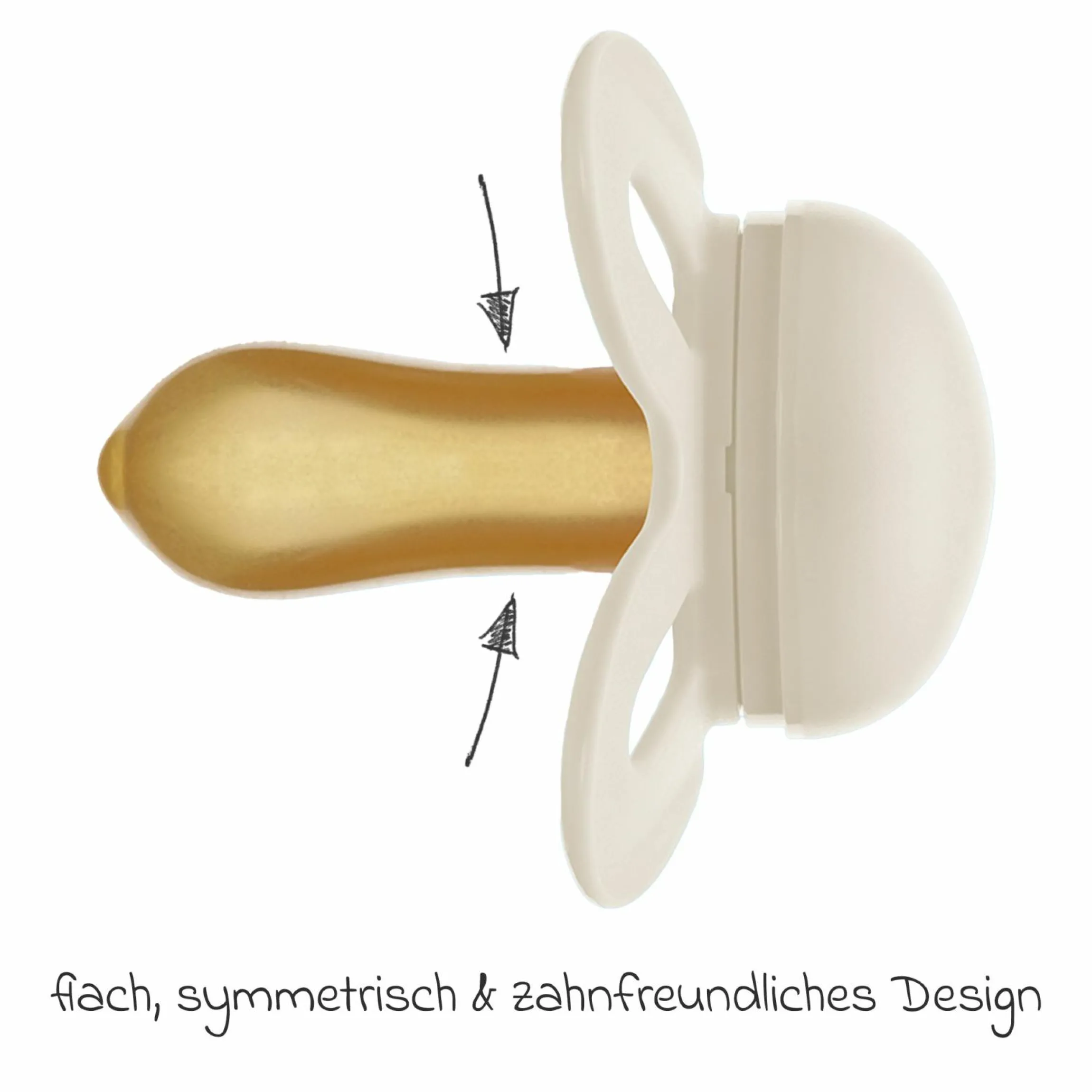 Schnuller 2er Pack Original Start - Naturkautschuk 0-2 M - Rosa & Beige