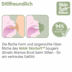 Schnuller 2er Pack Original - Silikon 0-6 M - Pink & Lila