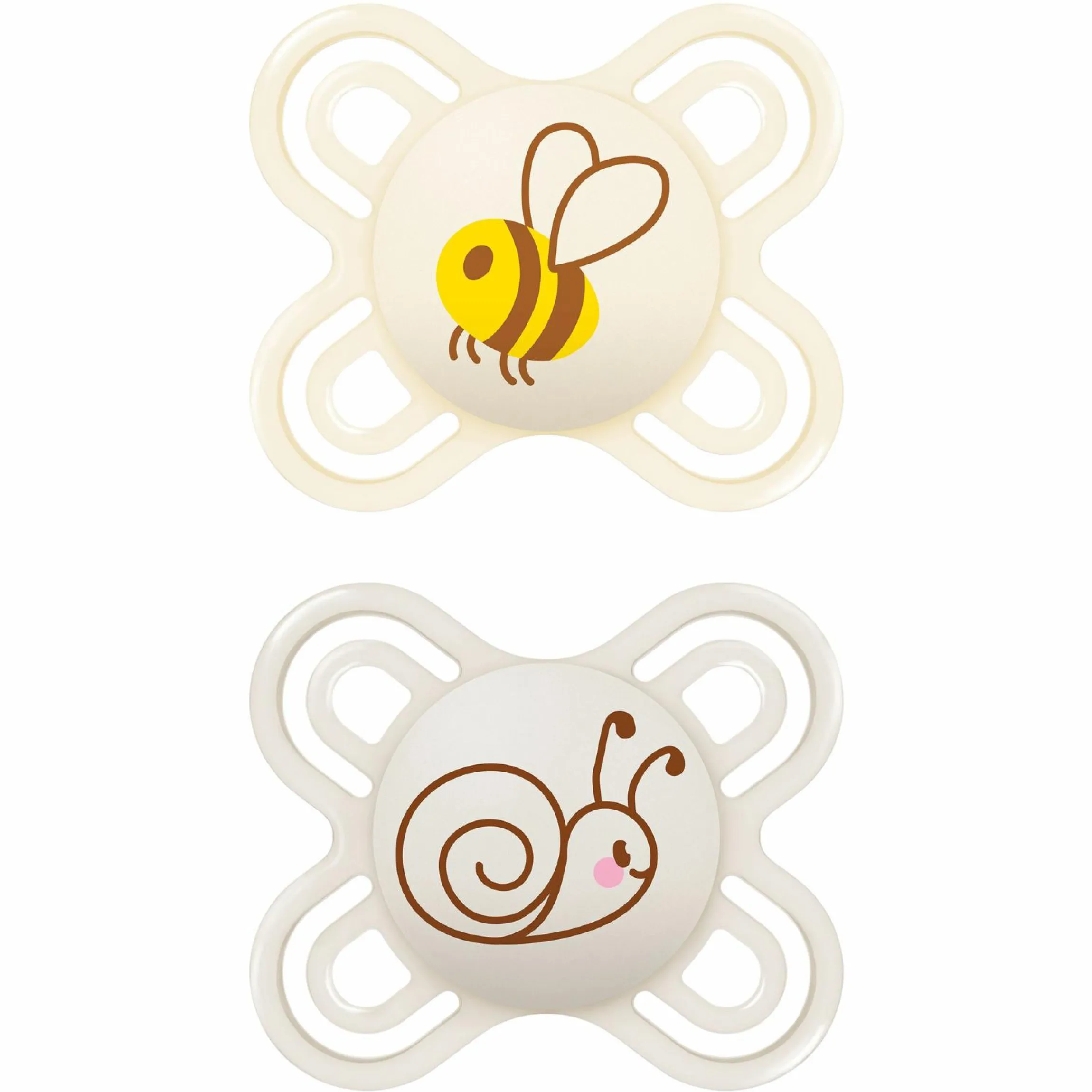 Schnuller 2er Pack Perfect Start - Silikon - 0-2 M - Beige