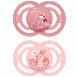 Schnuller 2er Pack Perfect - Silikon - 6-16 M - Rosa