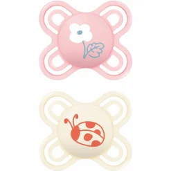Schnuller 2er Pack Perfect Start - Silikon - 0-2 M - Rosa