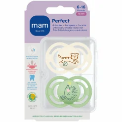 Schnuller 2er Pack Perfect - Silikon - 6-16 M - Beige