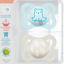 Schnuller 2er Pack Supreme - Silikon 0-6 M - Blau