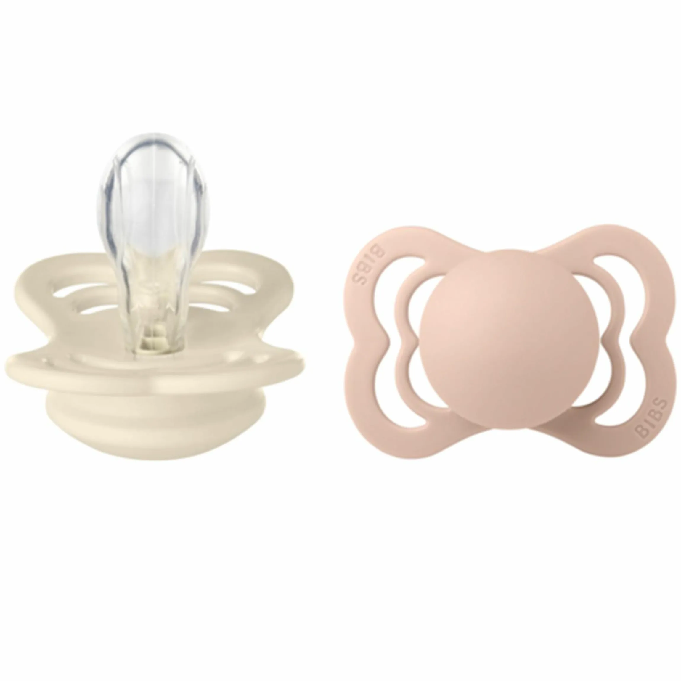 Schnuller 2er Pack Supreme - Silikon - Ivory / Blush - Gr. 0-6 M