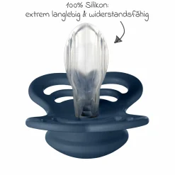 Schnuller 2er Pack Supreme - Silikon - Cloud / Steel Blue - Gr. 6-36 M