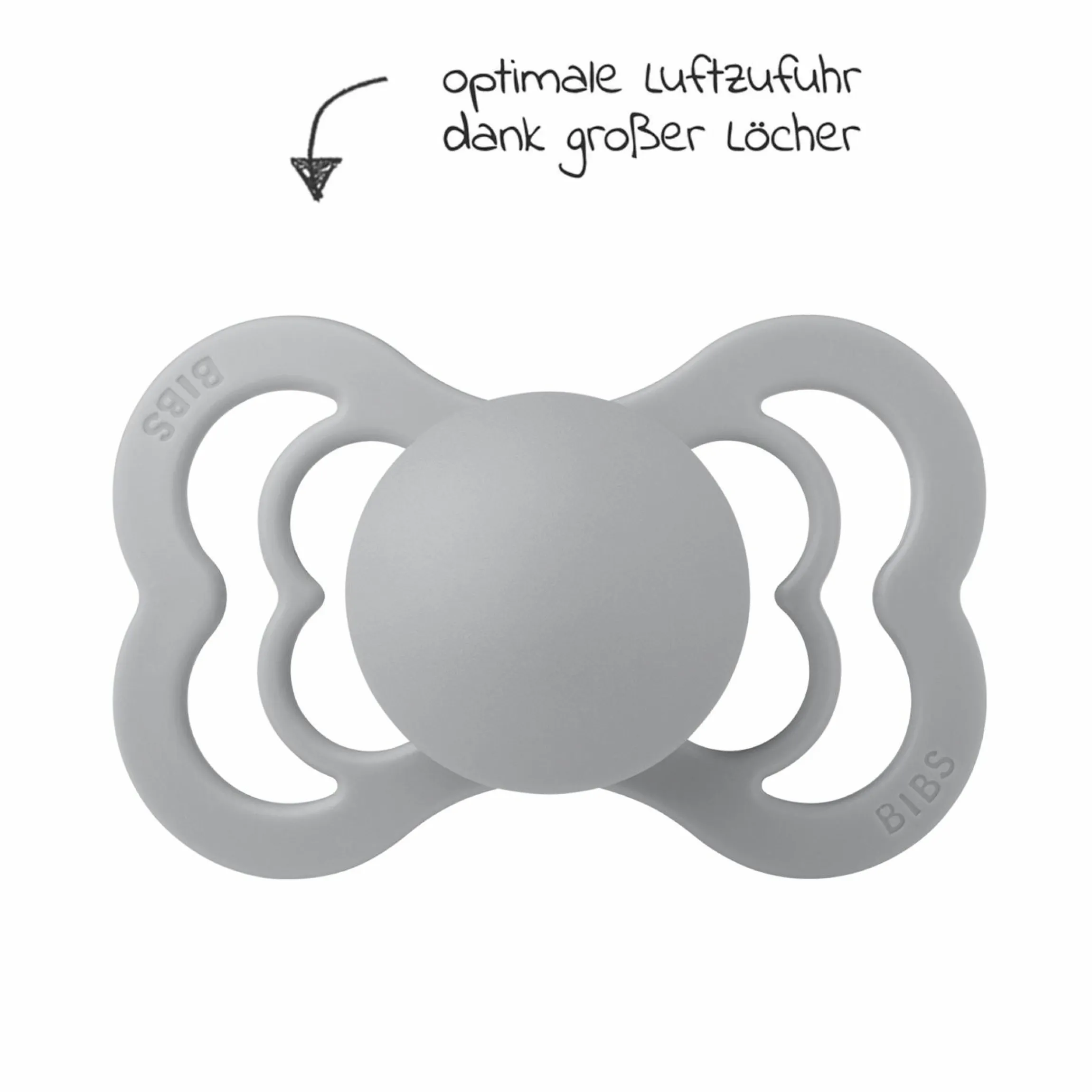 Schnuller 2er Pack Supreme - Silikon - Cloud / Steel Blue - Gr. 6-36 M