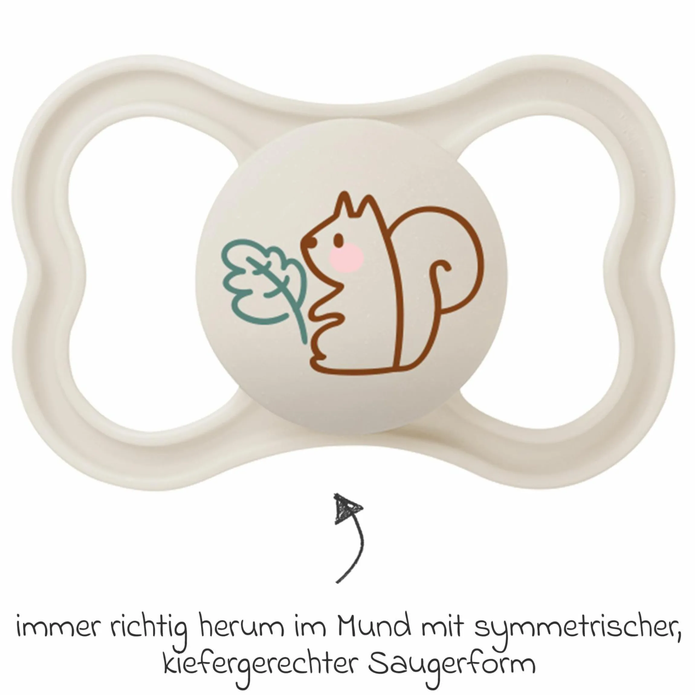 Schnuller 2er Pack Supreme - Silikon 6-16 M - Beige