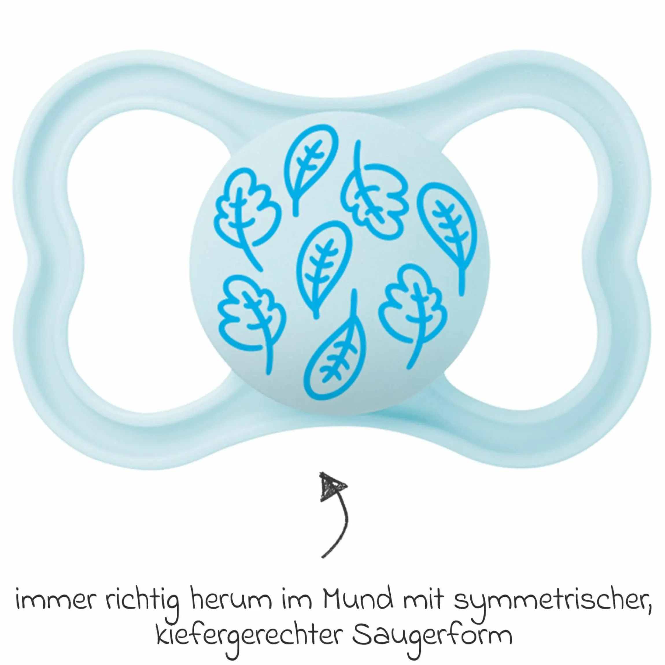 Schnuller 2er Pack Supreme - Silikon 6-16 M - Blau