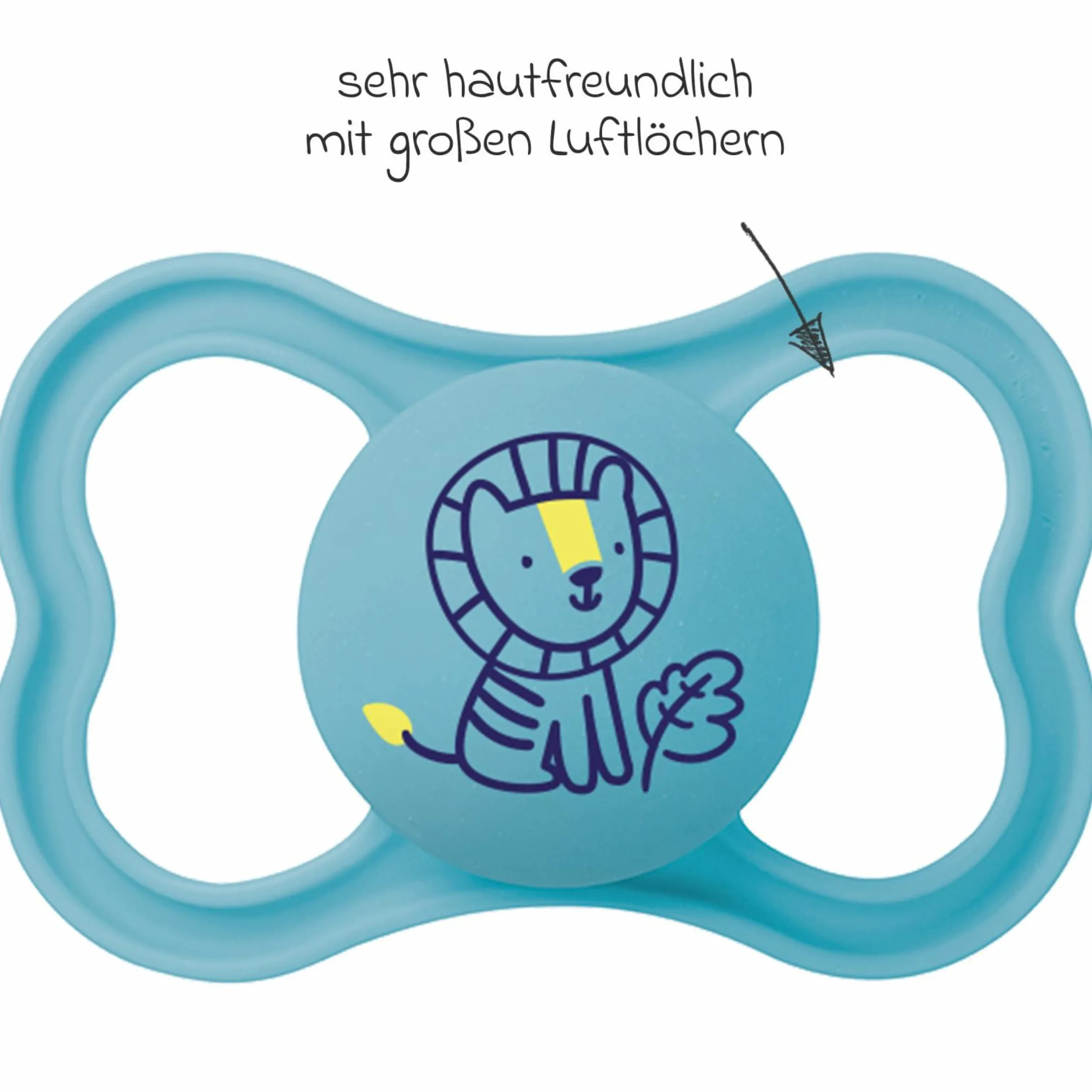 Schnuller 2er Pack Supreme - Silikon 6-16 M - Blau