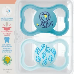 Schnuller 2er Pack Supreme - Silikon 6-16 M - Blau