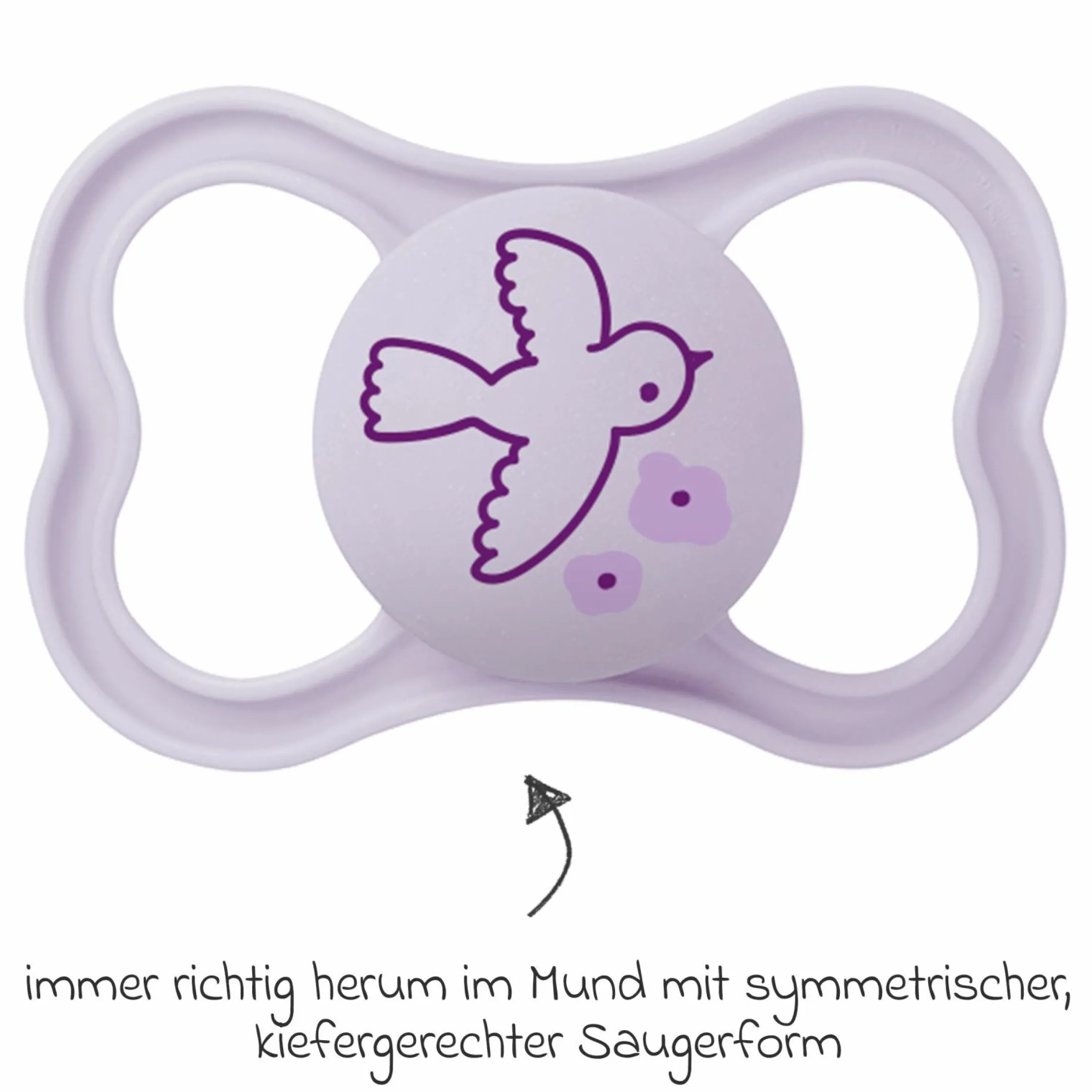 Schnuller 2er Pack Supreme - Silikon 6-16 M - Pink
