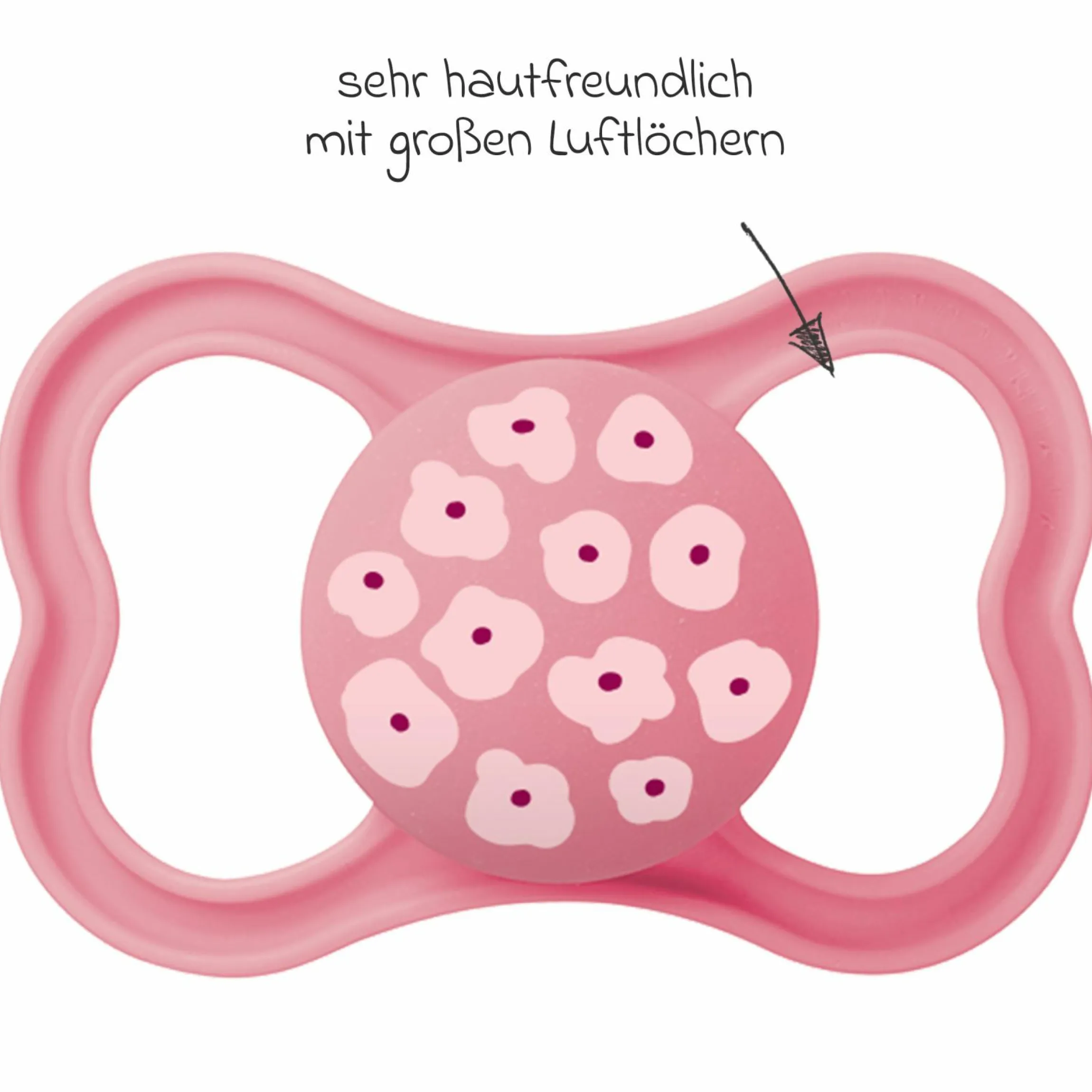 Schnuller 2er Pack Supreme - Silikon 6-16 M - Pink