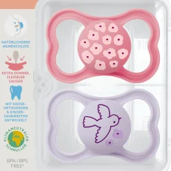 Schnuller 2er Pack Supreme - Silikon 6-16 M - Pink