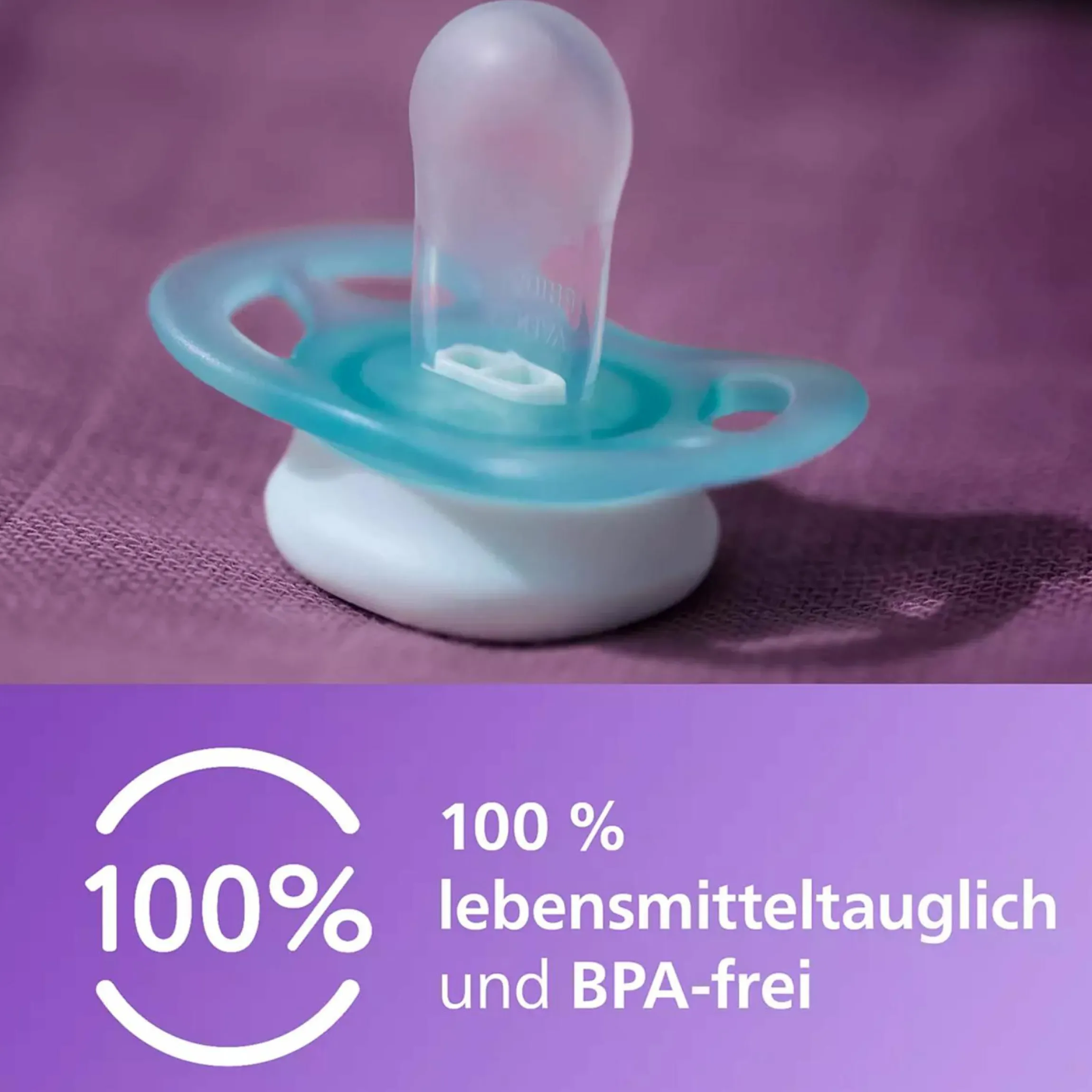 Schnuller 2er Pack Ultra Start - Silikon Newborn 0-2 M - Grün & Blau