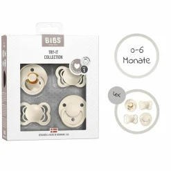 Schnuller Probierset - Try-it Collection 4er Pack - Ivory - Gr. 0-6 M