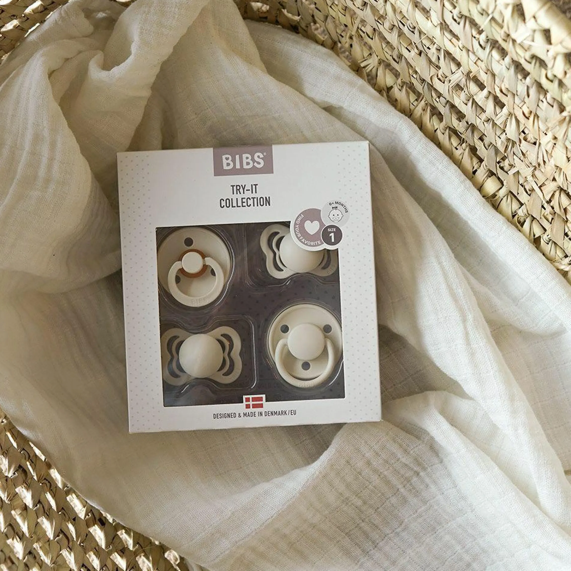 Schnuller Probierset - Try-it Collection 4er Pack - Ivory - Gr. 0-6 M