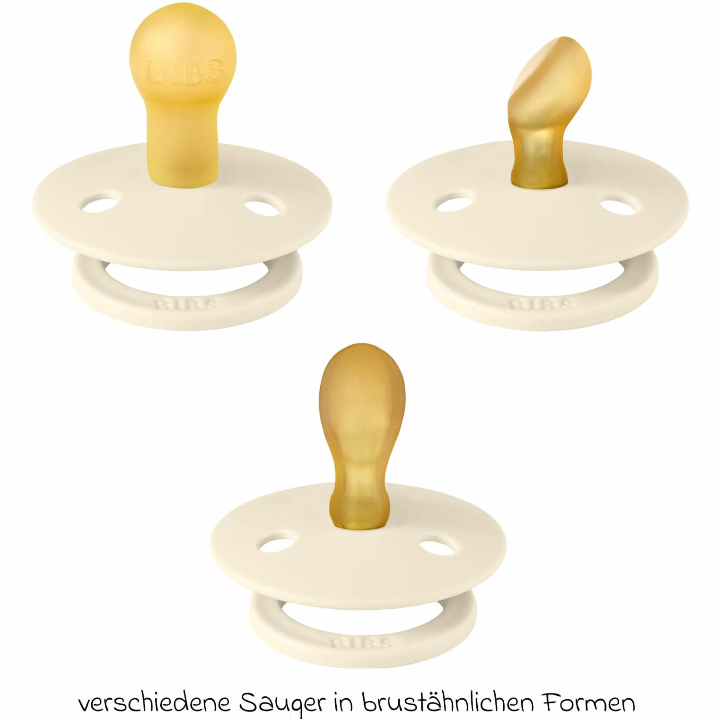 Schnuller Probierset Try-it Collection 3er Pack Colour Latex 0-6 M - Ivory